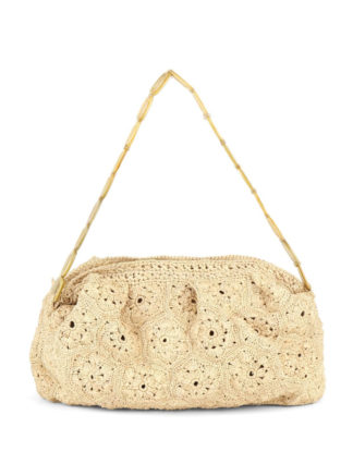 maxi clutch en raphia naturel fait main